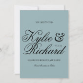 Blauw afgespeeld Bewaar de datum Kaart (Achterkant)