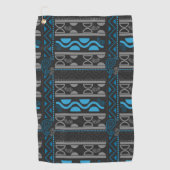 blauw - afrikaans aztec golfhanddoek (Voorkant)