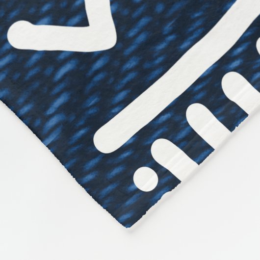 Blauw Afrikaans Denim Bogolan Design Deken (Hoek)