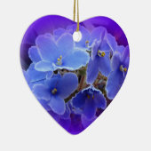 Blauw Afrikaans geweld aan te passen Keramisch Ornament (Rechts)