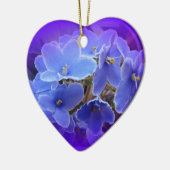 Blauw Afrikaans geweld aan te passen Keramisch Ornament (Links)