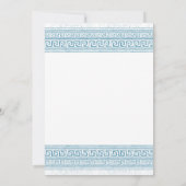 Blauw afscheidscadeau met stenen elementen kaart (Achterkant)