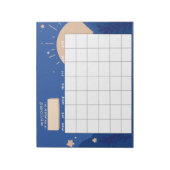 Blauw Afspraak Notitieblok (Linkerzijde)