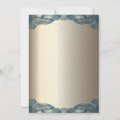 Blauw Afstudeerder Pet, Wijn, Glas Champagne Kaart (Achterkant)