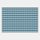 Blauw Afstudeerder Typografie Script Modern Inpakpapier Vel (Voorkant 3)