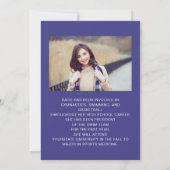 Blauw Afstuderen 2 Foto Opslaan Datum Klasse 2022 (Achterkant)