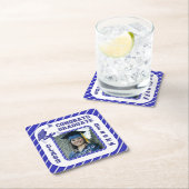 Blauw Afstuderen Afstuderen Schoolpartij Onderzett Kartonnen Onderzetters (Insitu)