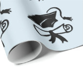 Blauw Afstuderen Cadeaupapier (Rol Hoek)