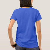 Blauw Afstuderen Custom 2024 Afstuderen Dames T-shirt (Achterkant)