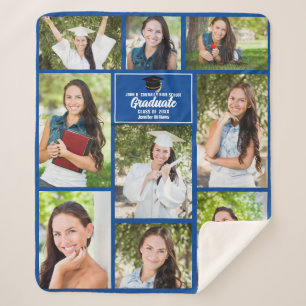 Blauw Afstuderen Fotocollage Modern Afstuderen Gif Sherpa Deken