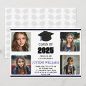 Blauw Afstuderen Kaart (Voorkant / Achterkant)