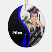 blauw Afstuderen Keramisch Ornament (Links)