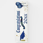 Blauw Afstuderen klasse banner (Verticaal)