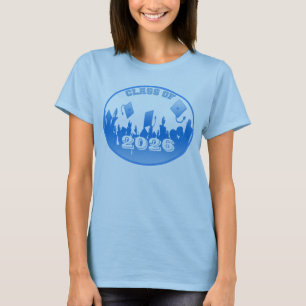 Blauw Afstuderen Klasse van 2009 2010 T-shirt
