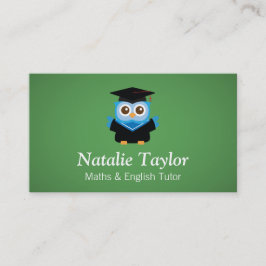 Blauw Afstuderen Owl, persoonlijke trouwerij of le Visitekaartje