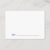 Blauw Afstuderen woorden van wijsheid Informatiekaartje (Achterkant)