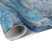 Blauw Agate Cadeaupapier (Rol Hoek)