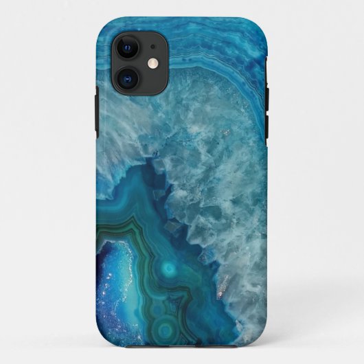 Blauw Agate Case-Mate iPhone Case (Achterkant)