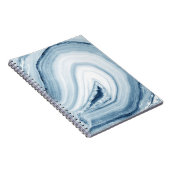 Blauw Agate Design Notitieboek (Rechterzijde)