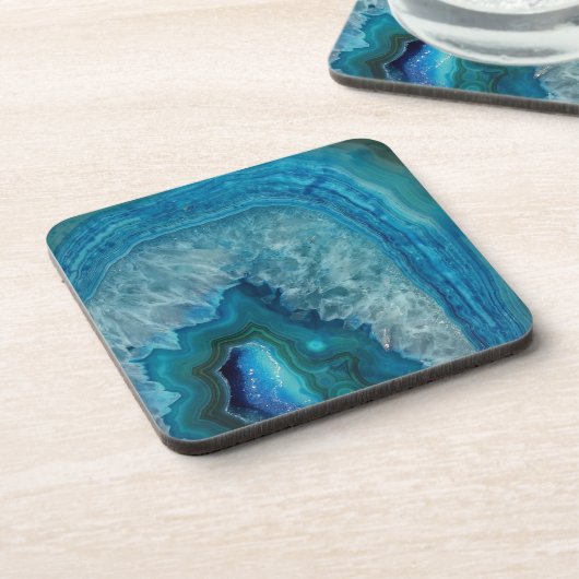 Blauw Agate Drankjes Onderzetter (Linkerzijde)