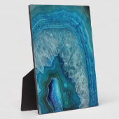 Blauw Agate Fotoplaat (Zijkant)