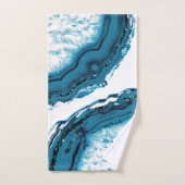 Blauw Agate Glitter Glam #1 Bad Handdoek (Handdoek)