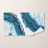 Blauw Agate Glitter Glam #1 Bad Handdoek (Handdoek)