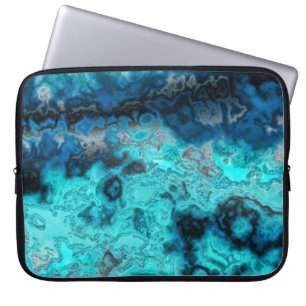 Blauw Agate Laptop Sleeve