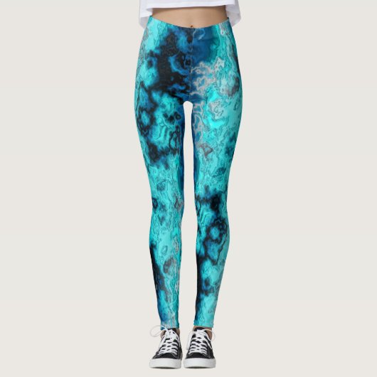 Blauw Agate Leggings (Voorkant)