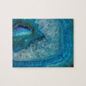 Blauw Agate Legpuzzel (Horizontaal)
