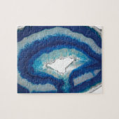 Blauw Agate Legpuzzel (Horizontaal)