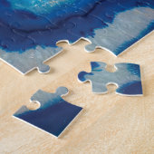 Blauw Agate Legpuzzel (Zijkant)