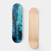 Blauw Agate Persoonlijk Skateboard (Voorkant)