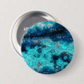 Blauw Agate Ronde Button 7,6 Cm (Voorkant /achterkant)