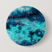 Blauw Agate Ronde Button 7,6 Cm (Voorkant)