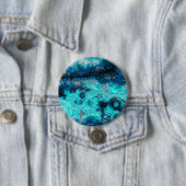 Blauw Agate Ronde Button 7,6 Cm (In situ)