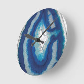 Blauw Agate Ronde Klok (Hoek)