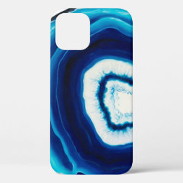 Blauw Agate Slice | ABSTRACT iPhone 16 Hoesje