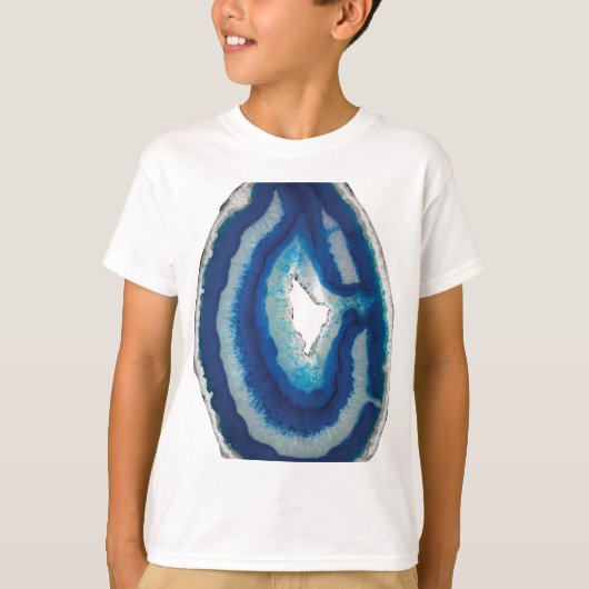 Blauw Agate T-shirt (Voorkant)