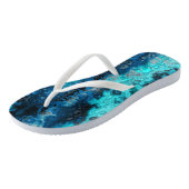 Blauw Agate Teenslippers (Schuin)