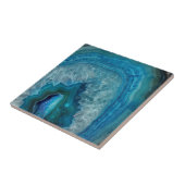 Blauw Agate Tegeltje (Zijkant)