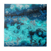 Blauw Agate Tegeltje (Voorkant)