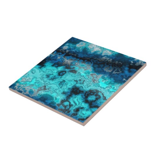 Blauw Agate Tegeltje (Zijkant)