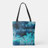 Blauw Agate Tote Bag (Achterkant)