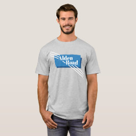 Blauw Alden Road T-shirt