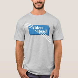 Blauw Alden Road T-shirt