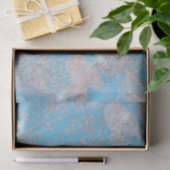 Blauw alle textuur van het Splatter van de Occasie Tissuepapier (Geschenk)