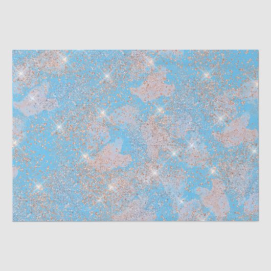 Blauw alle textuur van het Splatter van de Occasie Tissuepapier (Voorkant)