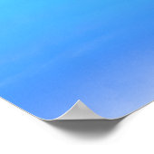Blauw als de lucht abstracte kunst  poster (Hoek)