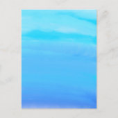 Blauw als de Sky Abstracte Kunst Briefkaart (Voorkant)